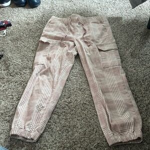 Pink plaid pants